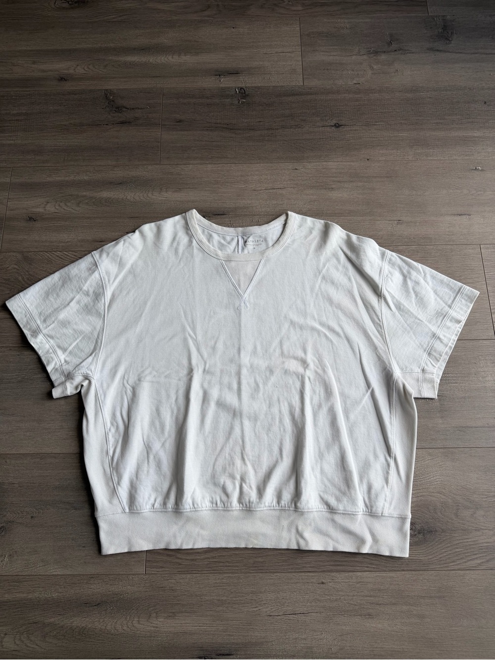Athleta Modern Sundown Sweatshirt tee - size medium - white
